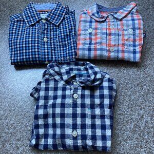 3 Long sleeve button down shirts - 24 month